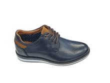 Boys Ninety 78 Laced Smart Casual Shoe - Navy