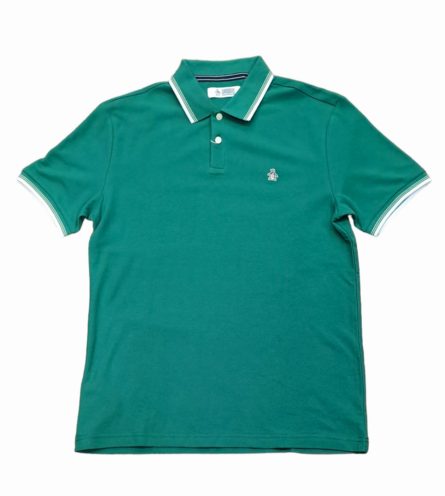 Original Penguin Organic Cotton Pique Polo Shirt - Antique Green