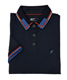 Mish Mash Carlo Regular Fit Jersey Polo Shirt - Navy