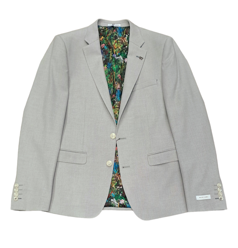 White Label Jasper Tapered Fit Blazer - Stone