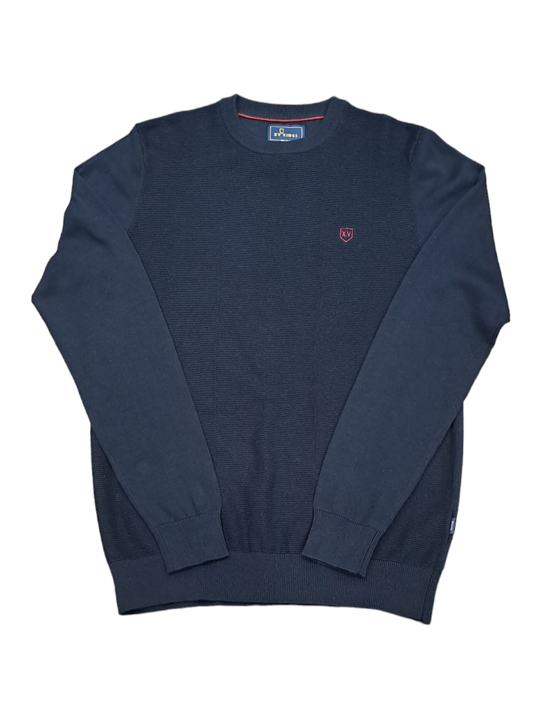 XV KINGS Tarleton Crew Neck Sweater - Classic Navy