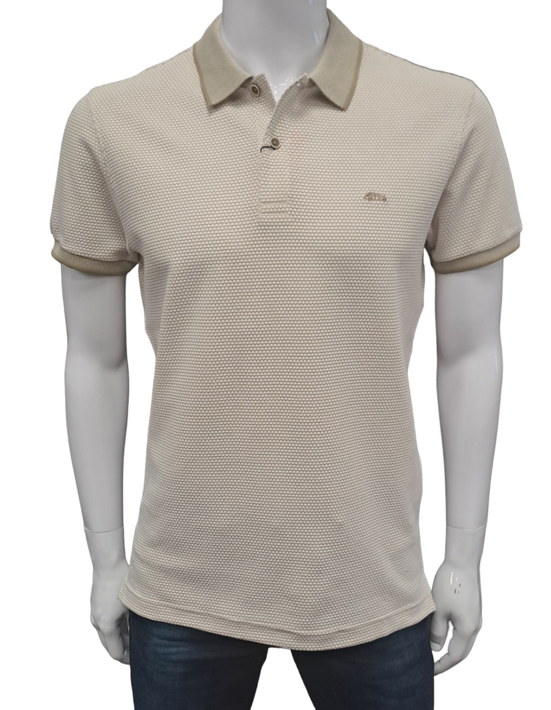 Dario Beltran Short Sleeve Polo - Beige