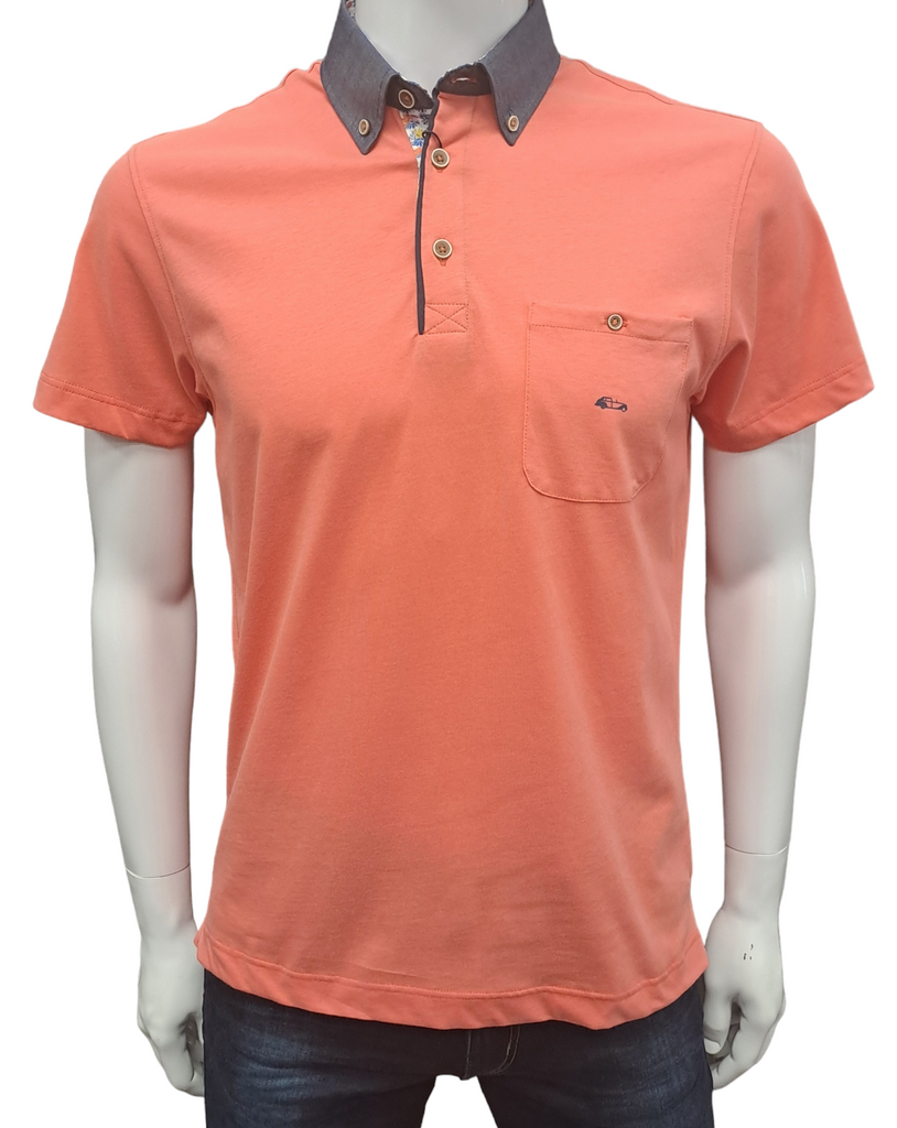 Dario Beltran Short Sleeve Polo - Red