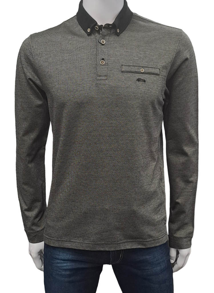 Dario Beltran Polo Shirt 660 - Black/Beige