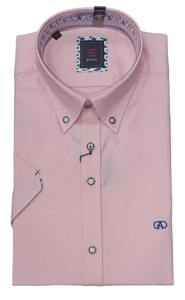 Andre Baggot Short Sleeve Shirt - Pink