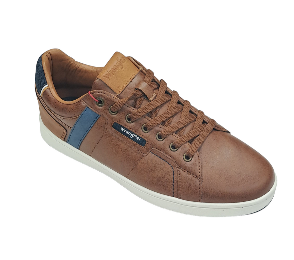 Wrangler Kit Men Low Casual Trainer - Tortoise Shell