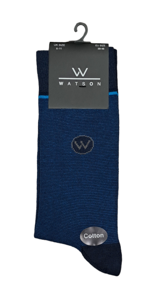 Tom Penn Cotton Socks - Blue