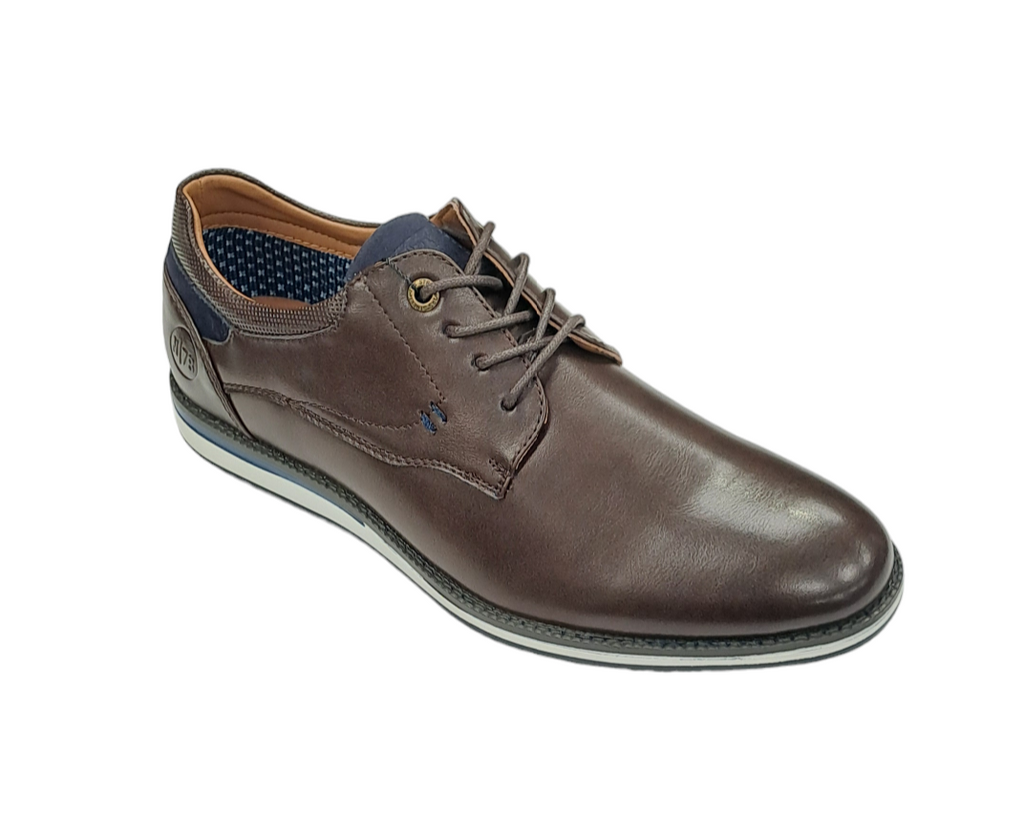 Ninety 78 Mens Smart Casual Laced Shoe - Brown