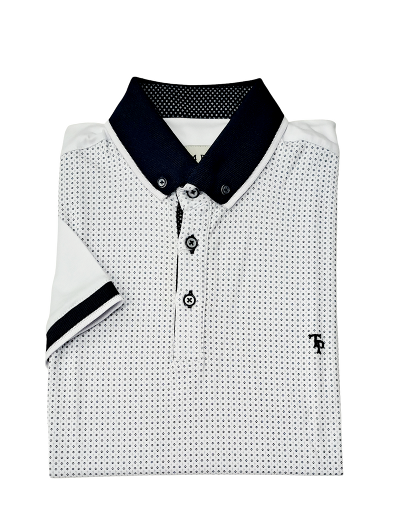 Tom Penn Short Sleeve Polo Shirt 885 - Navy