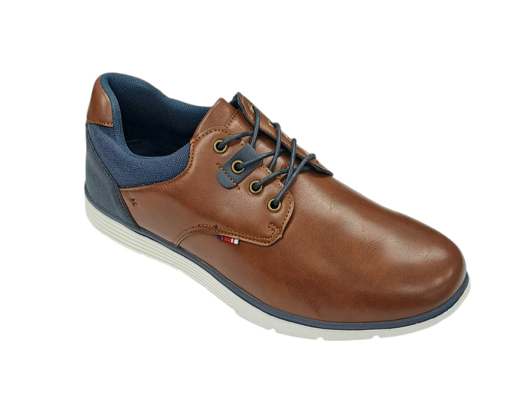 6th Sense Dolphin Casual Laced Shoe - Brown