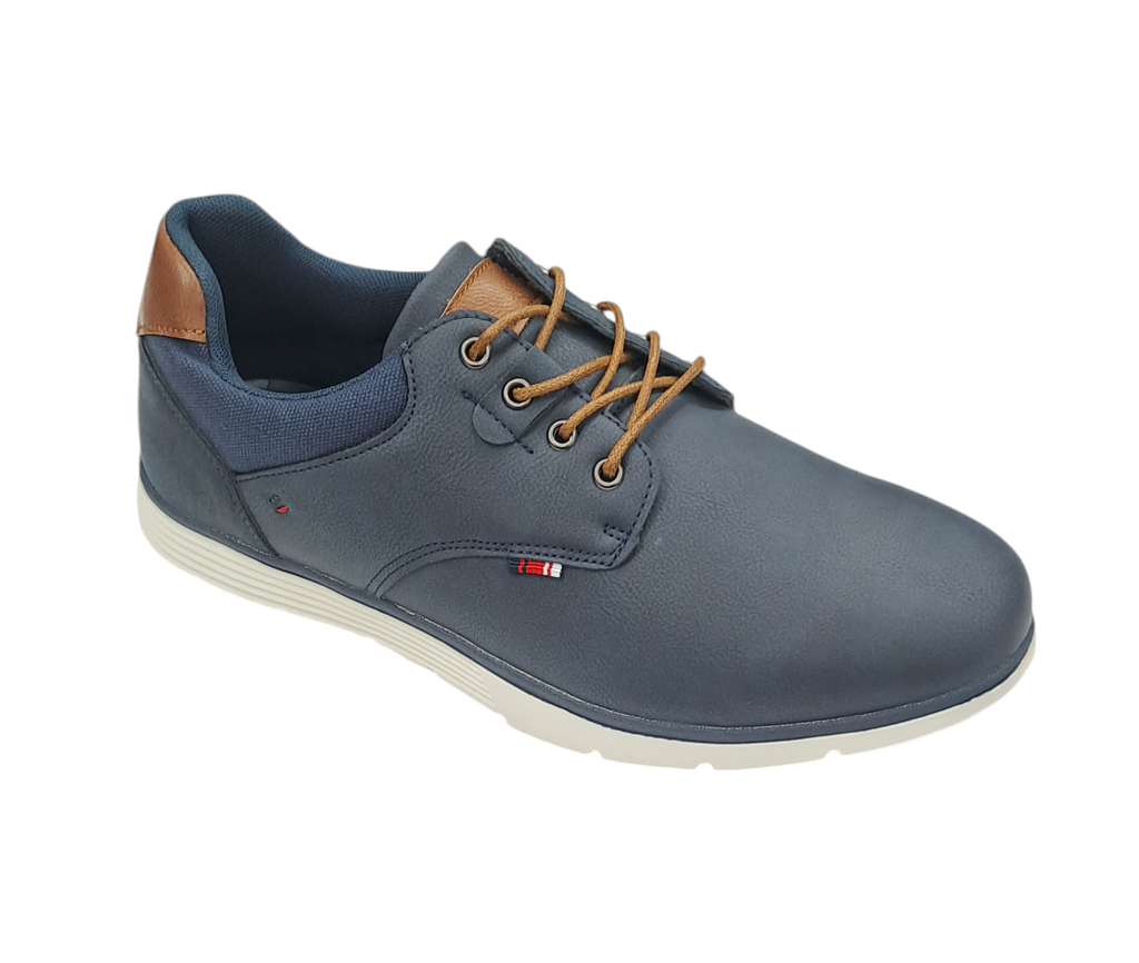 6th Sense Dolphin Casual Laced Shoe - Navy