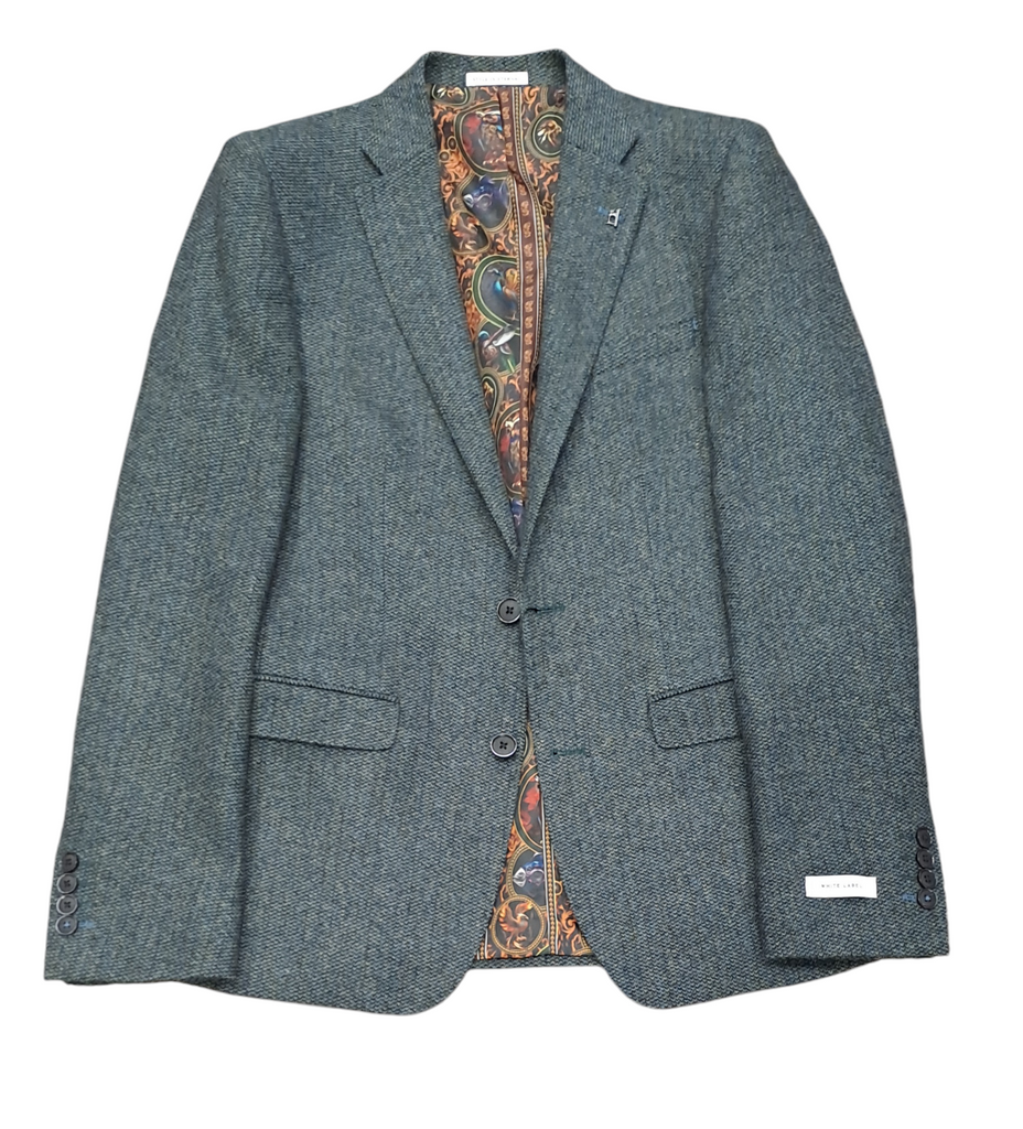 White Label Jasper Tapered Fit Blazer - Green/Navy