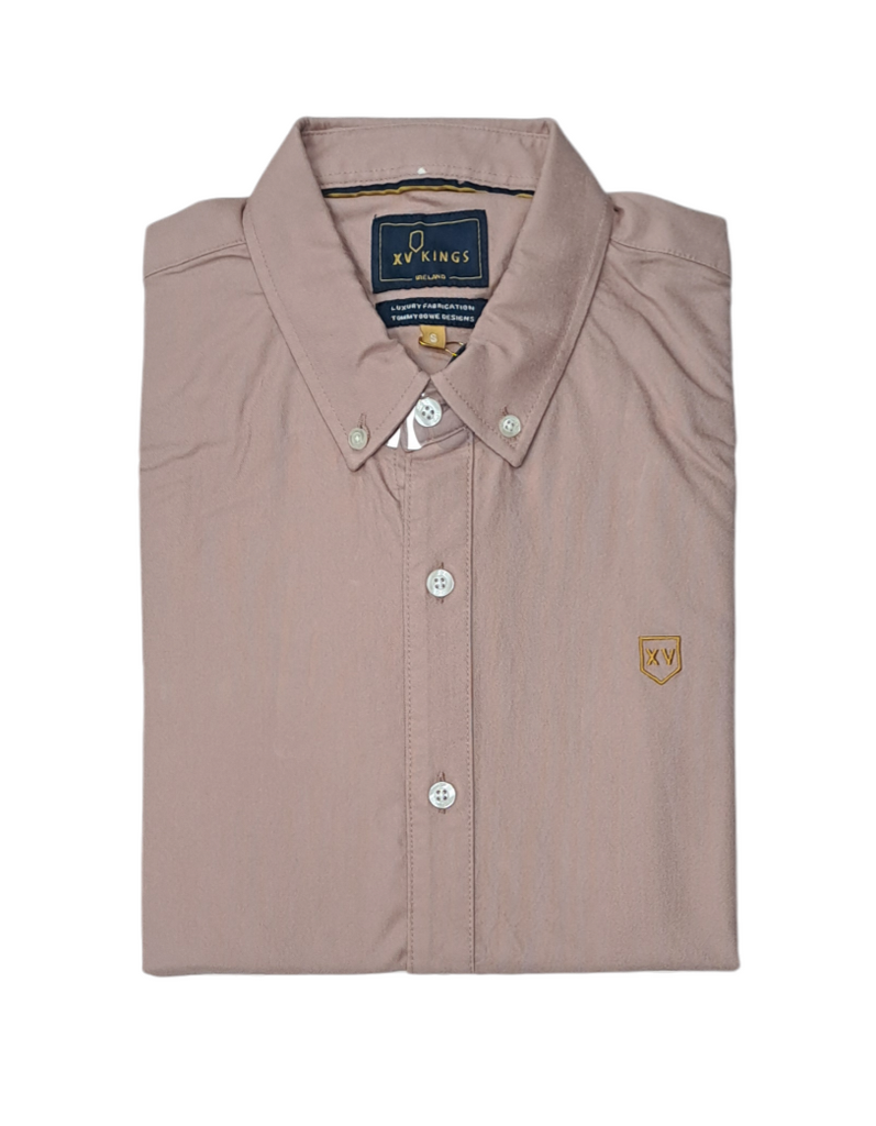 XV KINGS Tesoni Oxford Long Sleeved Shirt - Muted Rose