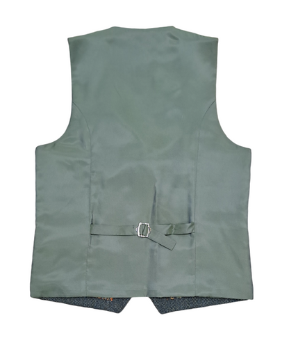 White Label Tapered Waistcoat - Green/Navy