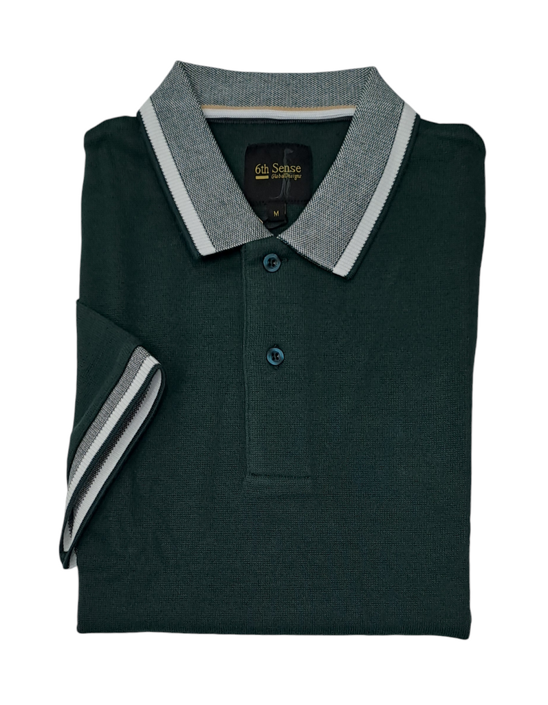 6th Sense Cloud Polo Shirt - Spruce