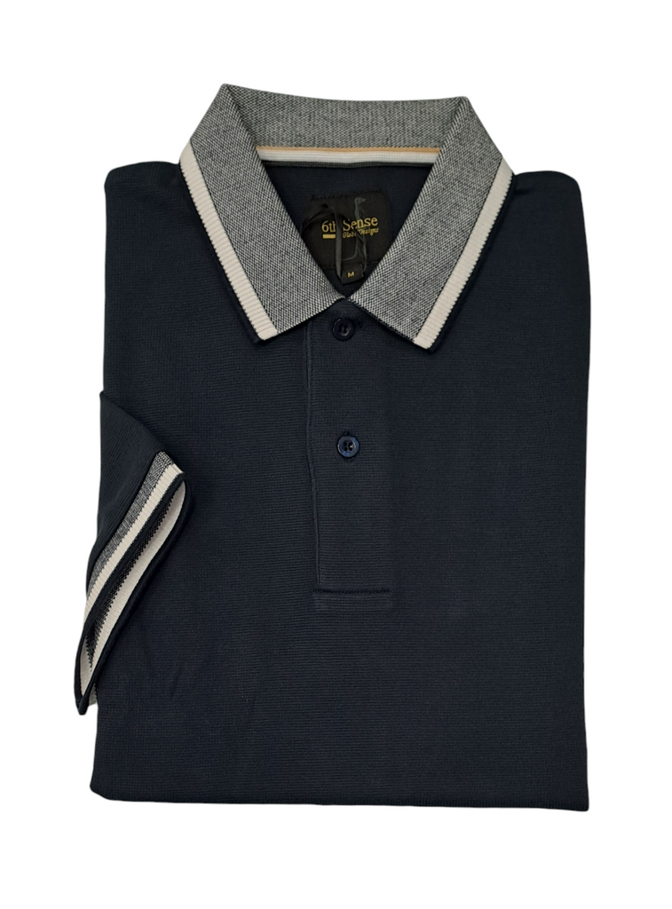 6th Sense Cloud Polo Shirt - Navy