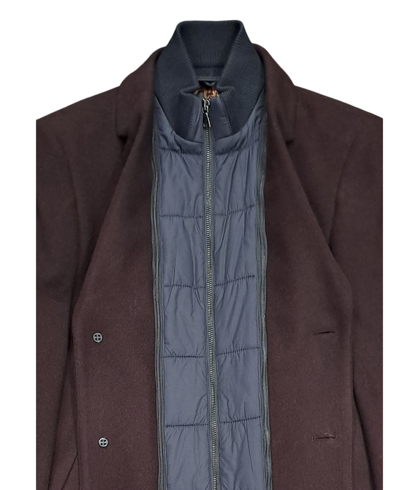 White Label Aron Overcoat - Burgundy