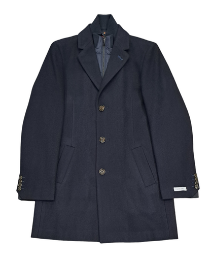 White Label Aron Overcoat - Navy