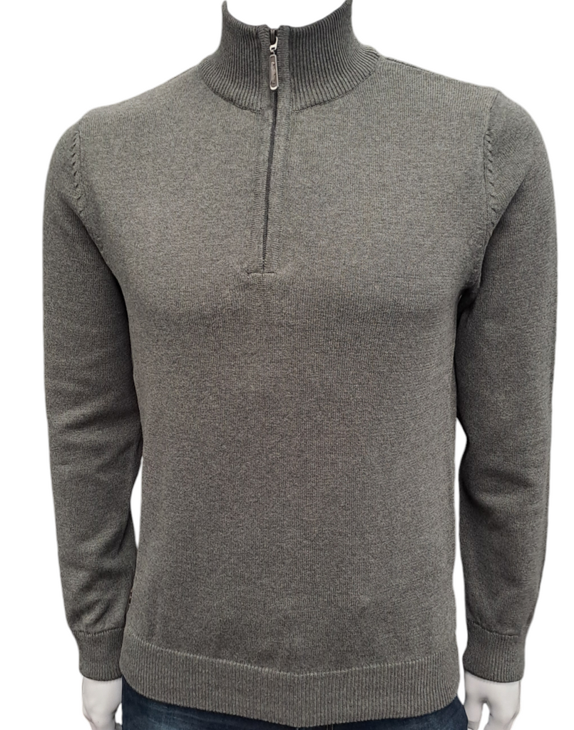 6th Sense Andrew Half Zip Sweater O# - Graphite