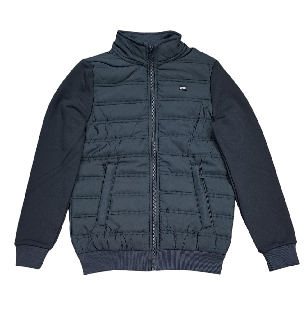 Boys Diesel Gibson Padded Hybrid Casual Jacket  - Navy