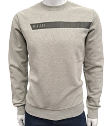 Diesel Eoin Crew Neck Sweatshirt - Light Marl Grey