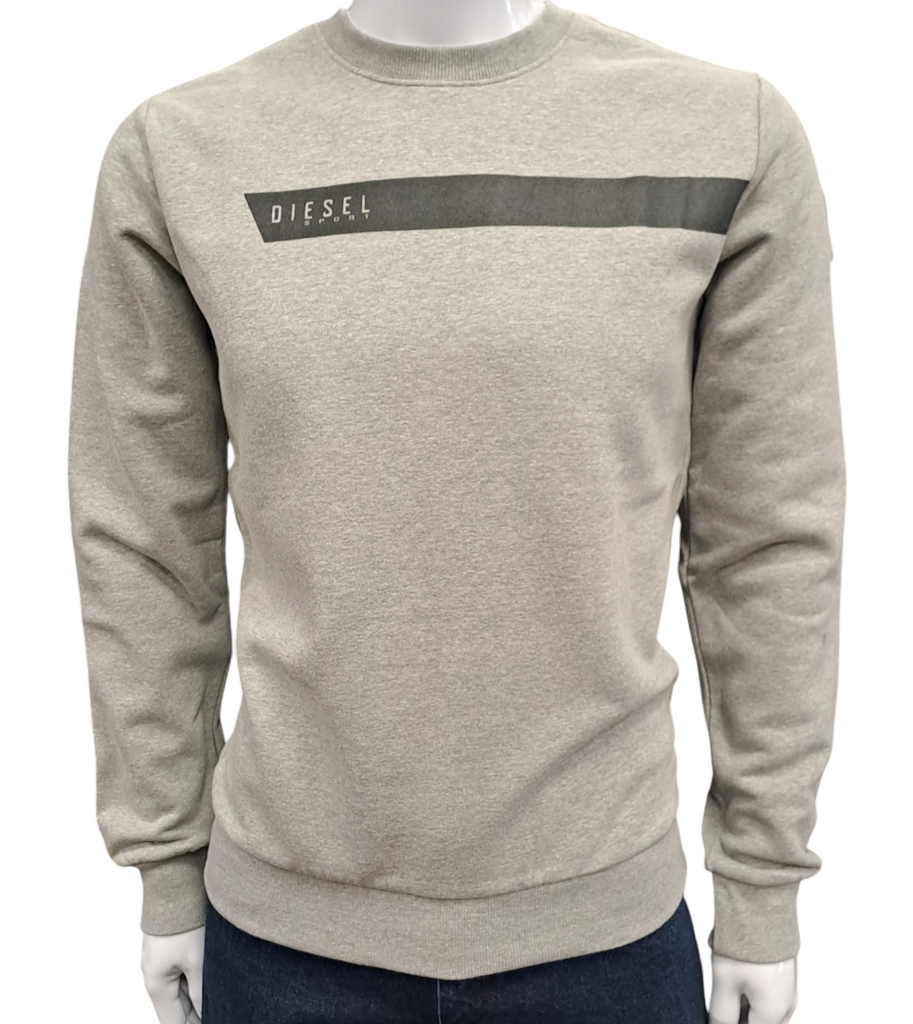 Diesel Eoin Crew Neck Sweatshirt - Light Marl Grey