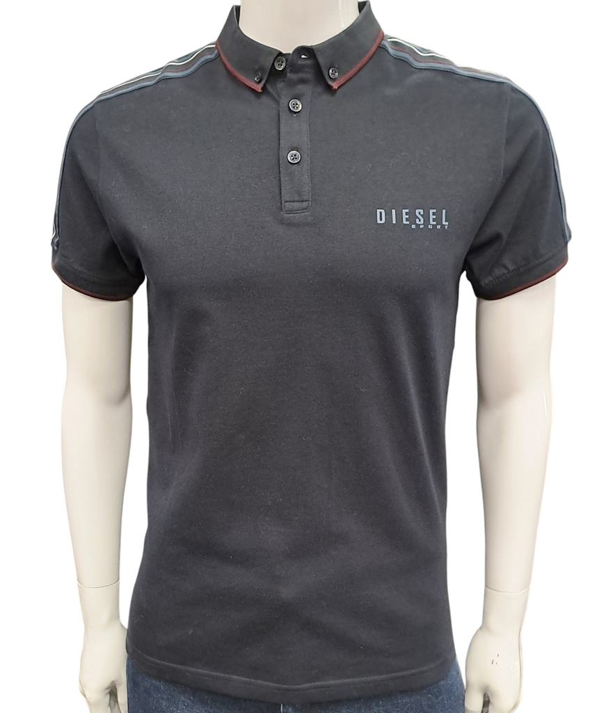 Diesel Finian Short Sleeve Polo Shirt - Navy