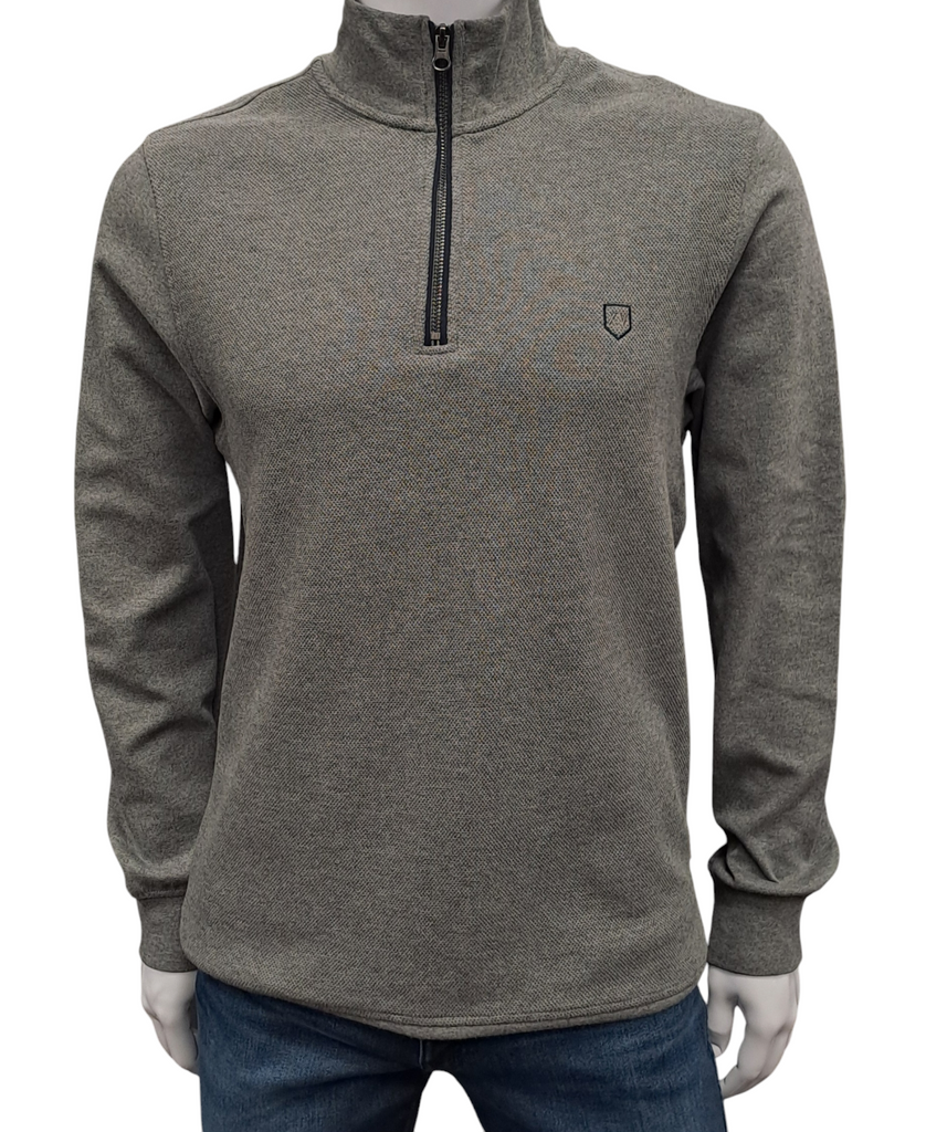 XV KINGS Runanga Half Zip Sweater - Steel