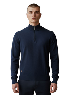 6th Sense Harry Half Zip Sweater - Indigo