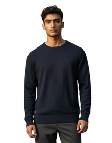 6th Sense Cash Crew Neck Sweater - Marine