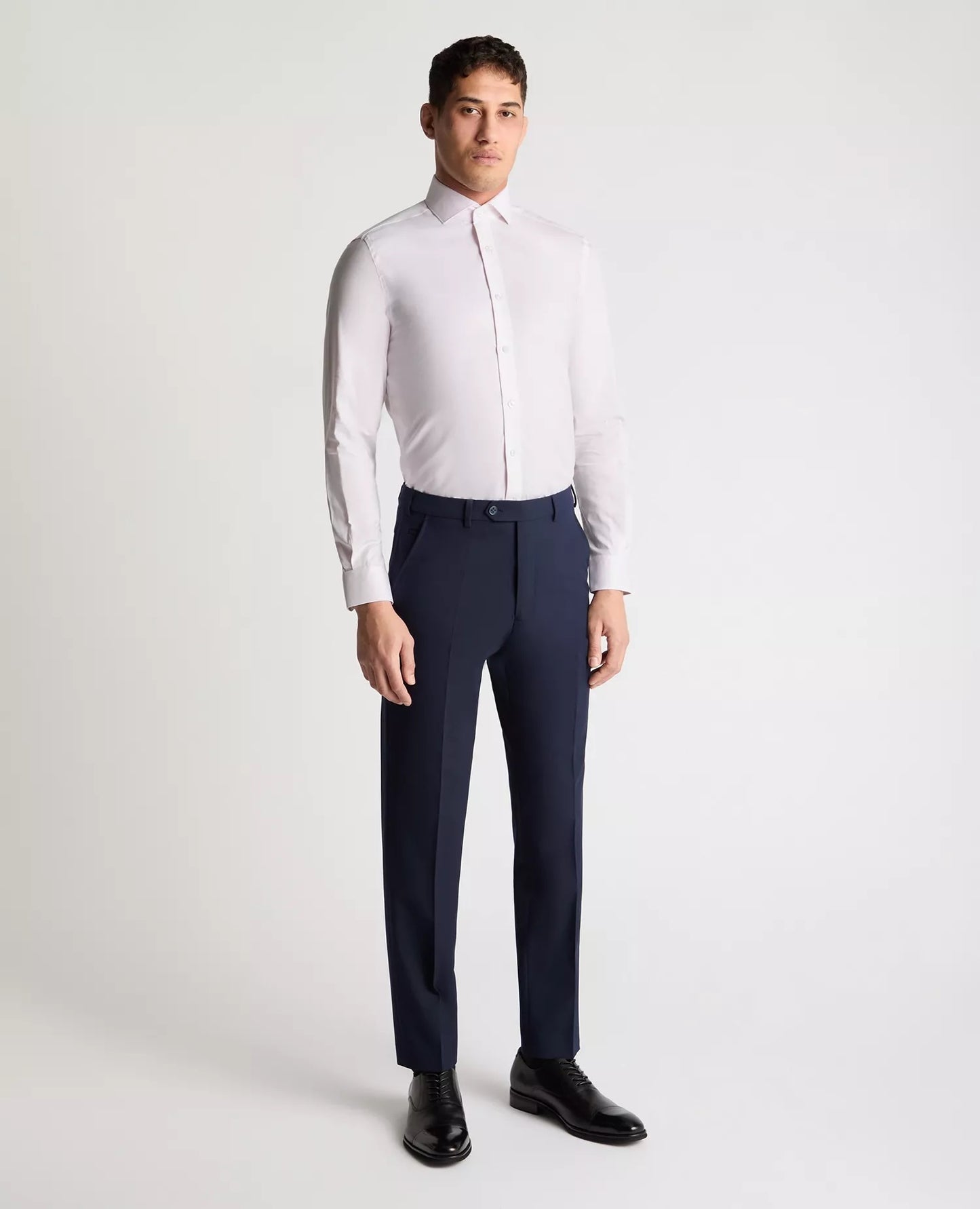 Remus Uomo Tapered Long Sleeve Formal Shirt - Pink