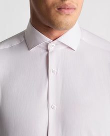 Remus Uomo Tapered Long Sleeve Formal Shirt - Pink