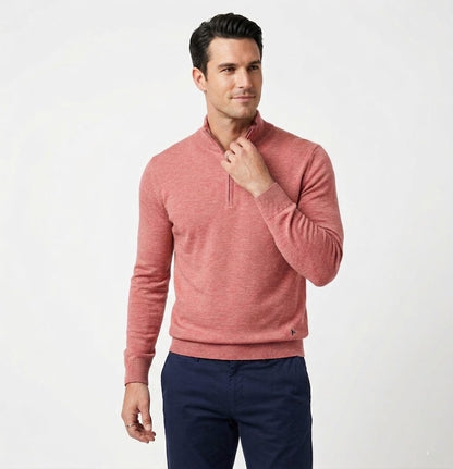 Daniel Grahame Half Zip Sweater - Pink
