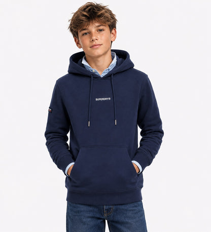 Superdry Unisex Plain Hoodie - Lauren Navy