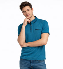 Advise Short Sleeve Polo Shirt 319 - Ocean
