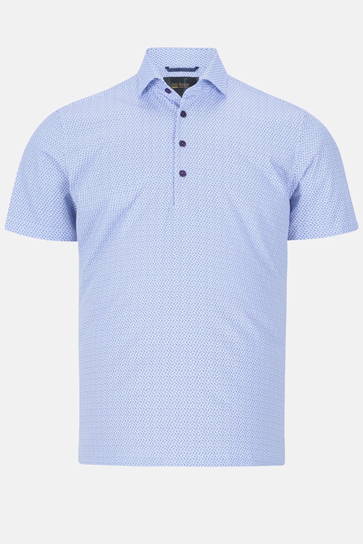 6th Sense Performance Short Sleeve Casual Polo Shirt - 4 Blue