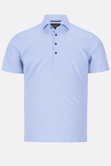 6th Sense Performance Short Sleeve Casual Polo Shirt - 4 Blue