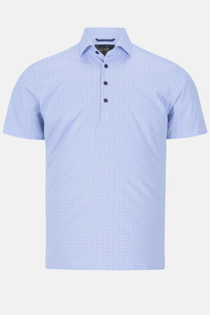 6th Sense Performance Short Sleeve Casual Polo Shirt - 4 Blue