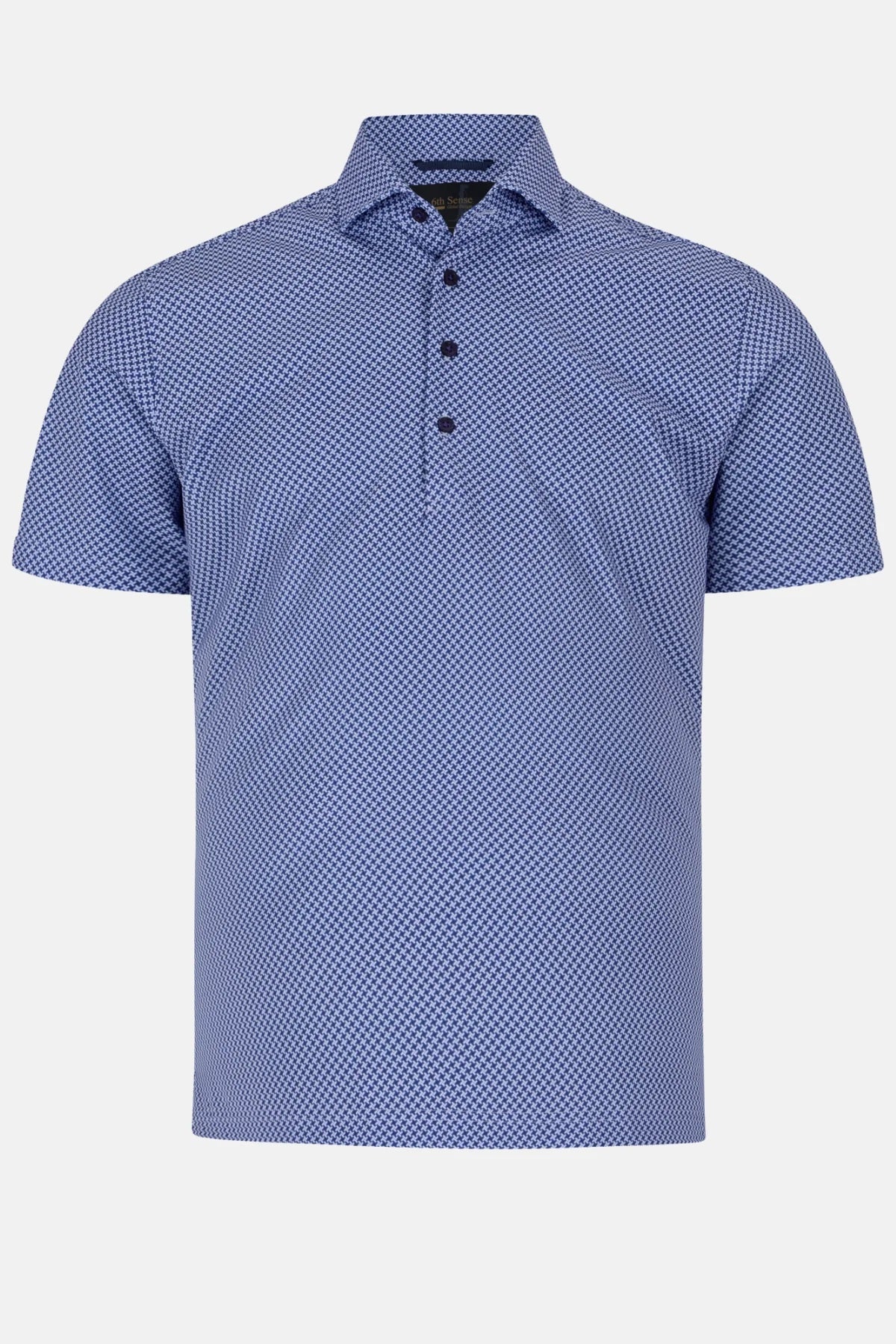 6th Sense Performance Short Sleeve Casual Polo Shirt - 6 Navy Blue