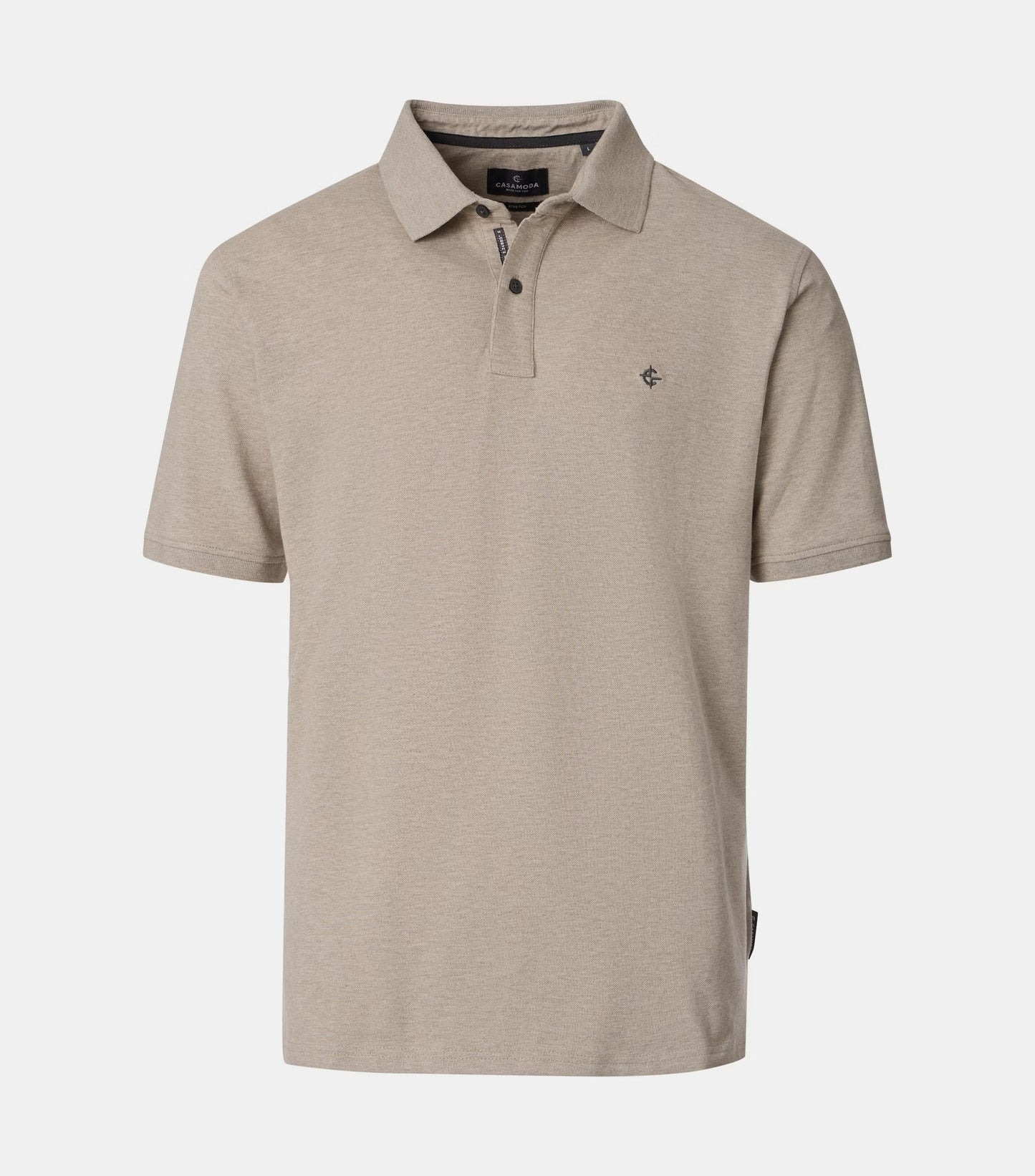 Casa Moda Short Sleeve Polo Shirt - Beige