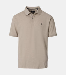 Casa Moda Short Sleeve Polo Shirt - Beige
