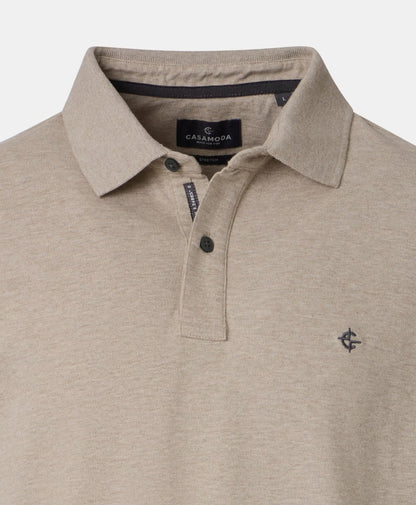 Casa Moda Short Sleeve Polo Shirt - Beige