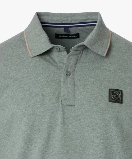 Casa Moda Short Sleeve Polo Shirt - Green