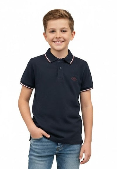 Boys XV Kings Letaba Short Sleeve Polo Shirt - Classic Stripe