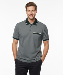 Daniel Grahame Short Sleeve 3 Button Polo Shirt - Green