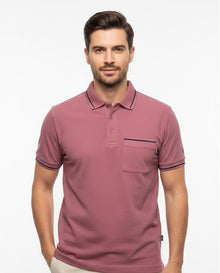 Daniel Grahame Short Sleeve 3 Button Polo Shirt - Pink