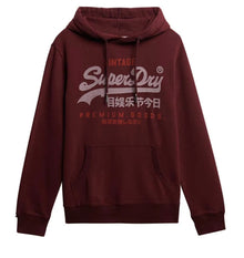 Superdry Vintage Logo Duo Classic Hoodie - Port Red