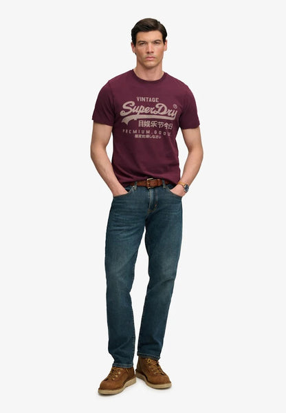 Superdry Vintage Logo Classic T-Shirt - Port Red
