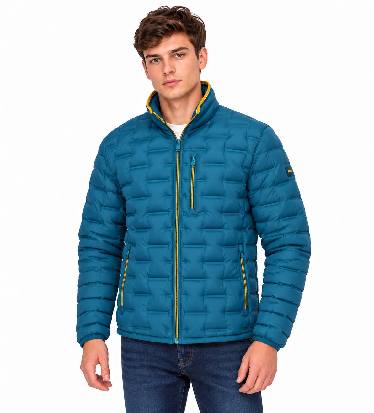 Dario Beltran Light Weight Puffer Jacket - Dark Teal