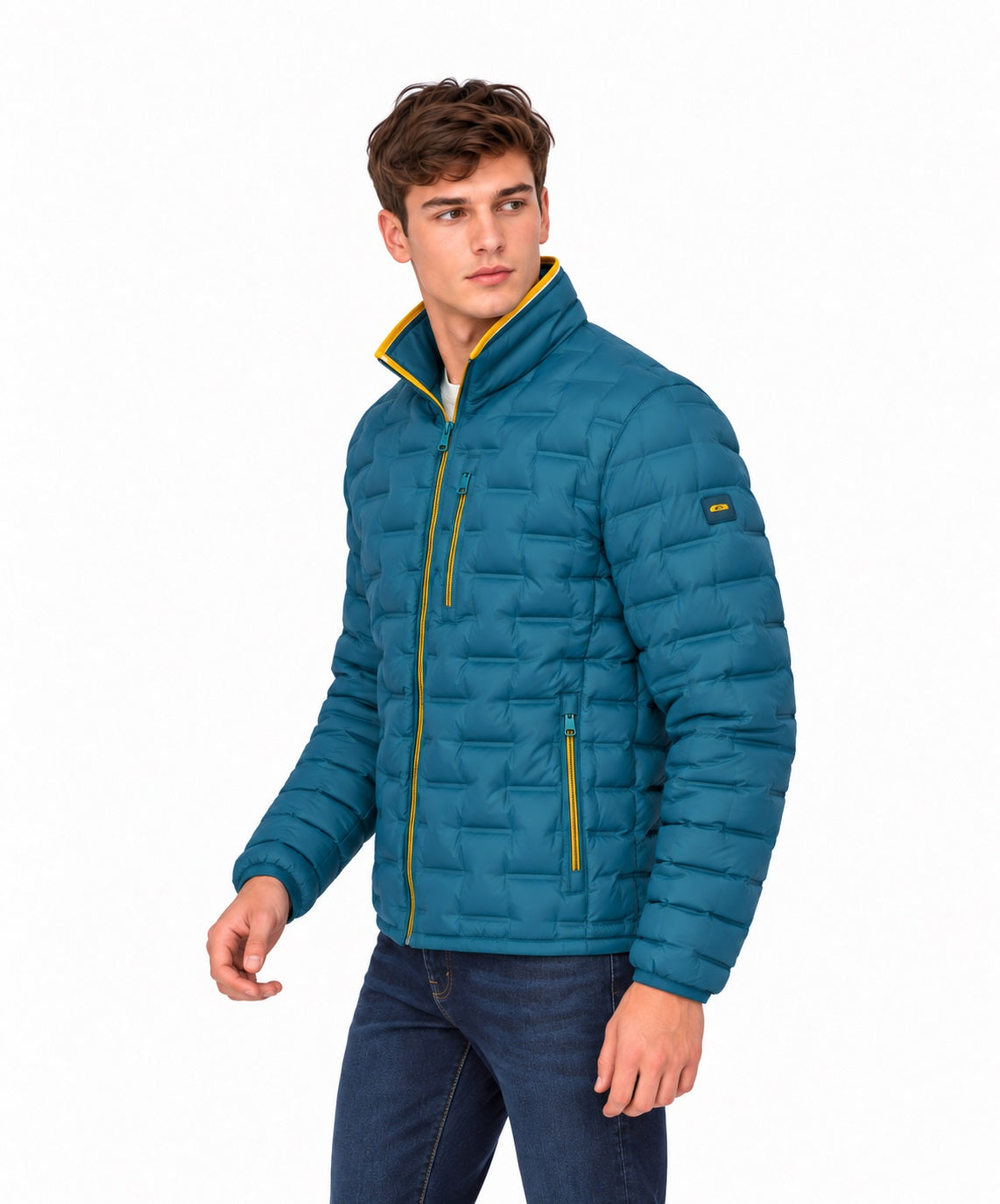 Dario Beltran Light Weight Puffer Jacket - Dark Teal
